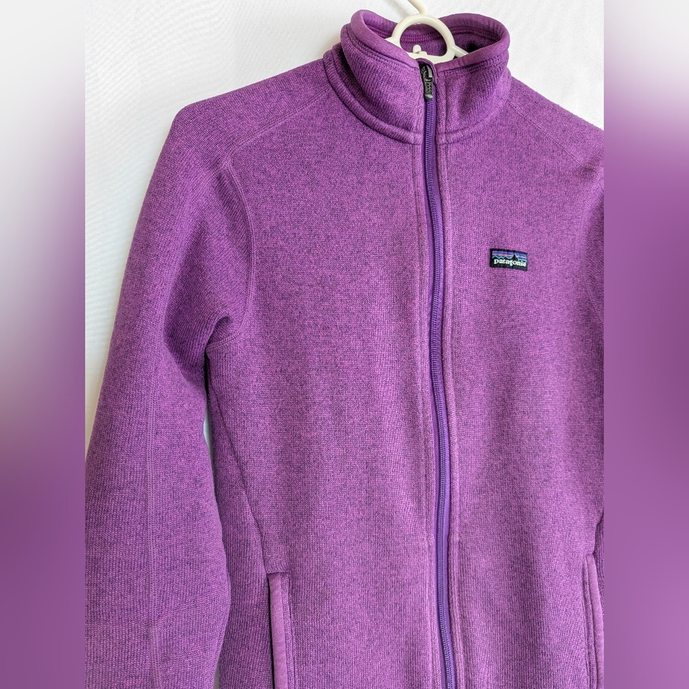 Women's Small Patagonia Unique Purple Better Sweater Fleece Jacket Full Zip